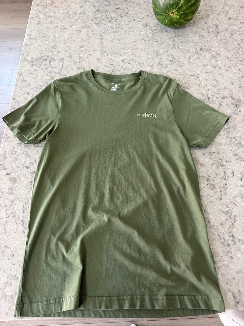 Hurley Olive Green Short Sleeve Logo Tee